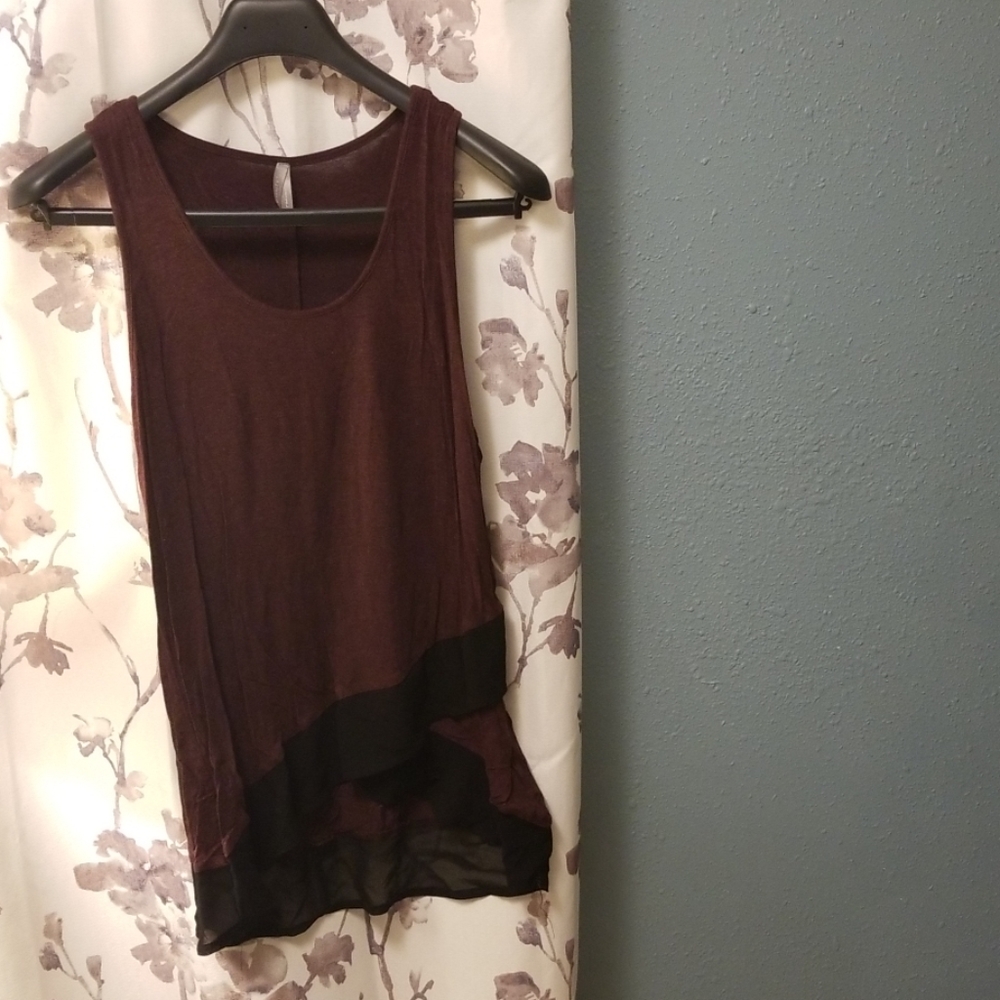 Maroon tank top